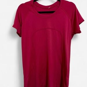 Pink Lululemon swiftly tshirt
